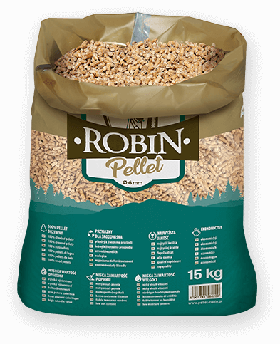 worek pelletu opałowego Robin do kupienia w Podkowie Leśnej lub sklepie internetowym